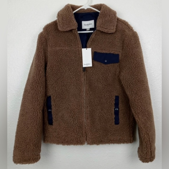 Goodfellow & Co Mocha Brown Sherpa Jacket - Picture 3 of 8